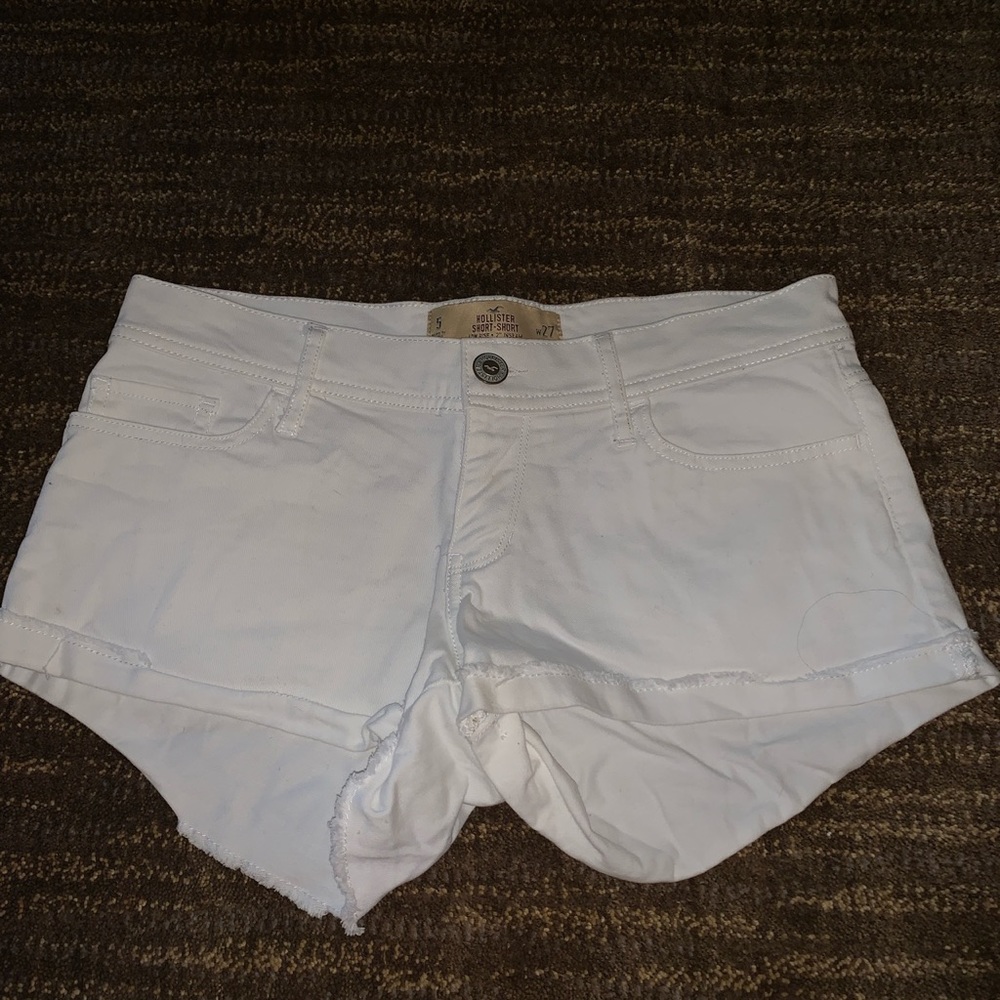 White Hollister Short Shorts